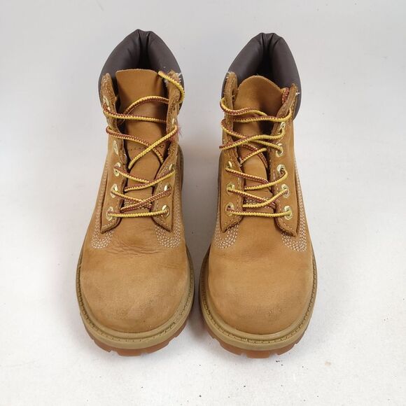 Timberland Suede Leather 6 inch Camel Tan Boy 200 Gram Size 12.5M Boots - Picture 10 of 10